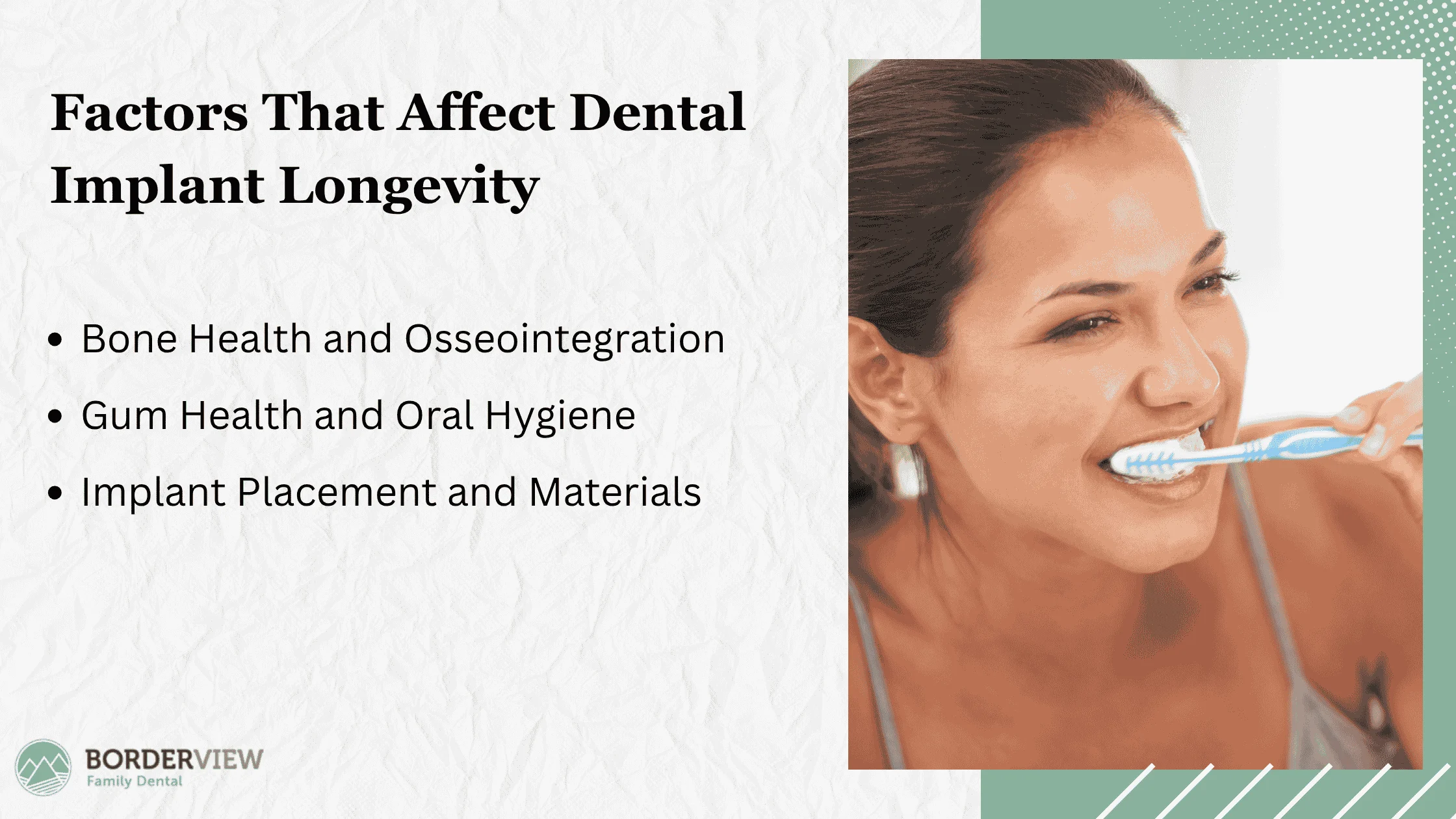 Key Factors Influencing Implant Longevity