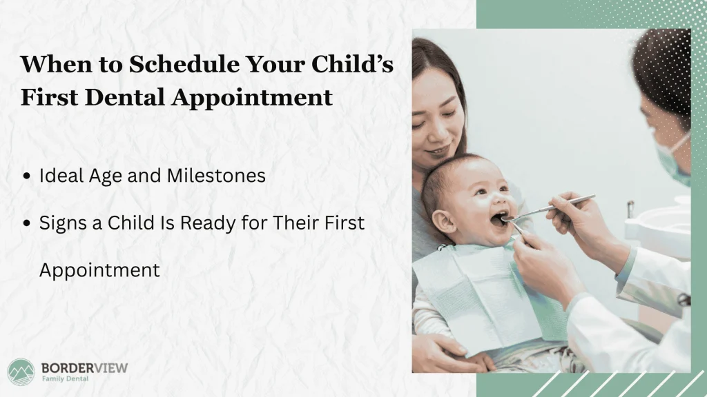 Recommended Timing for the First Dental Visit